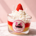 Strawberry Shortcake Dessert Candle