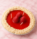 Strawberry Pie Dessert Candle