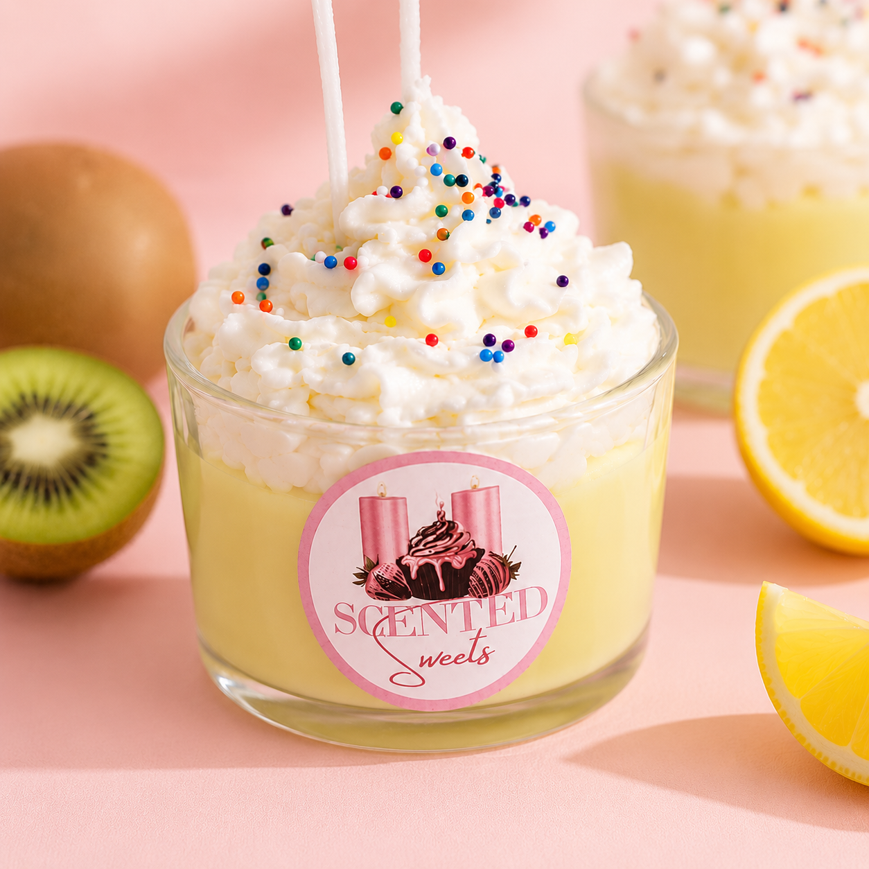 Kiwi Lemonade Dessert Candle