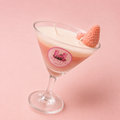 Strawberry Champagne Dessert Candle