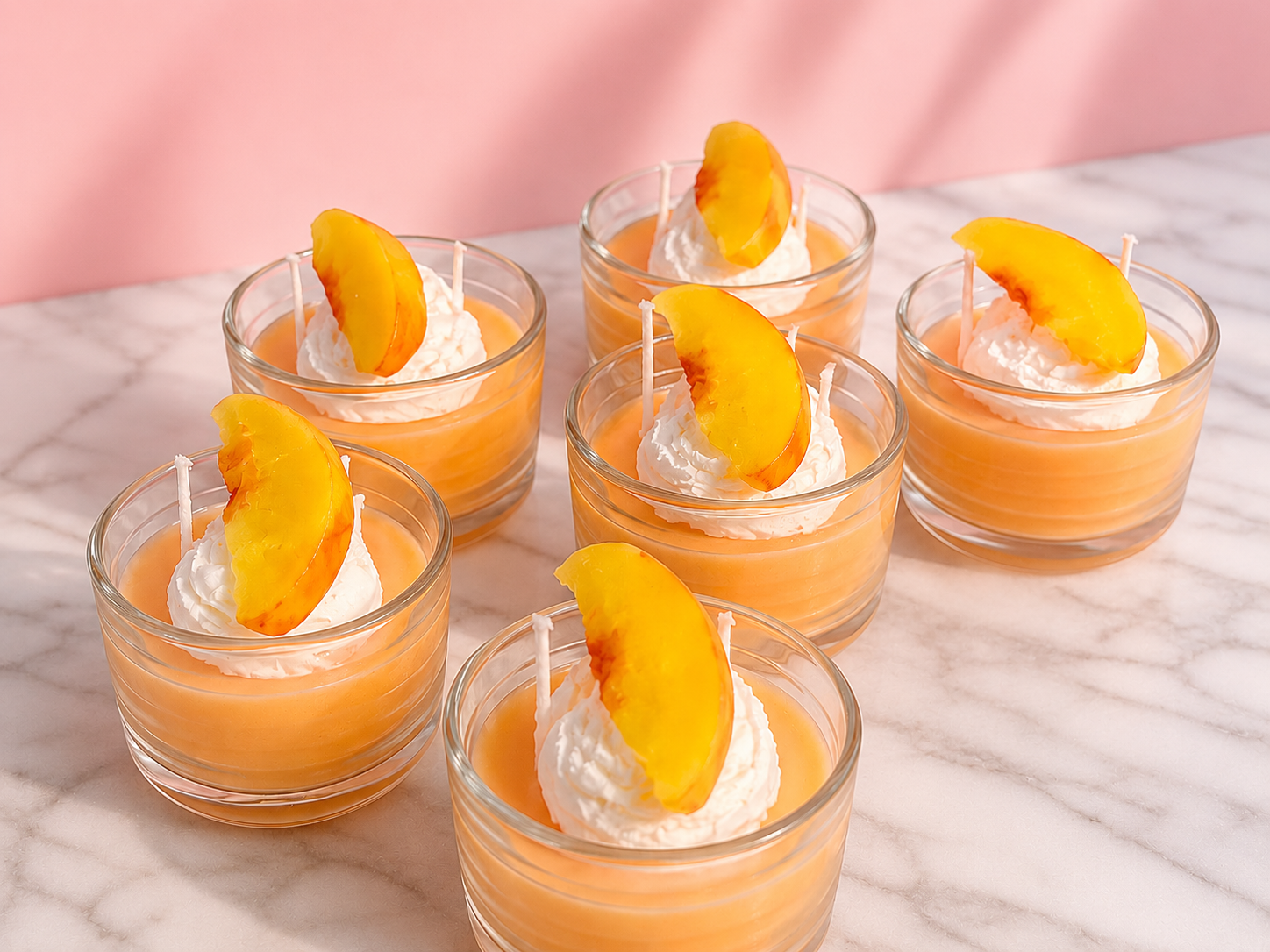 Peaches and Cream Dessert Candle
